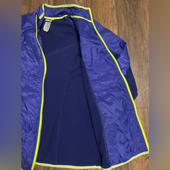 Champion purple & lime green running jacket kids large - Picture 6 of 6